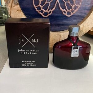 John Varvatos Nick Jonas, red gradient color bottle, 4.2 oz, barely used, w box